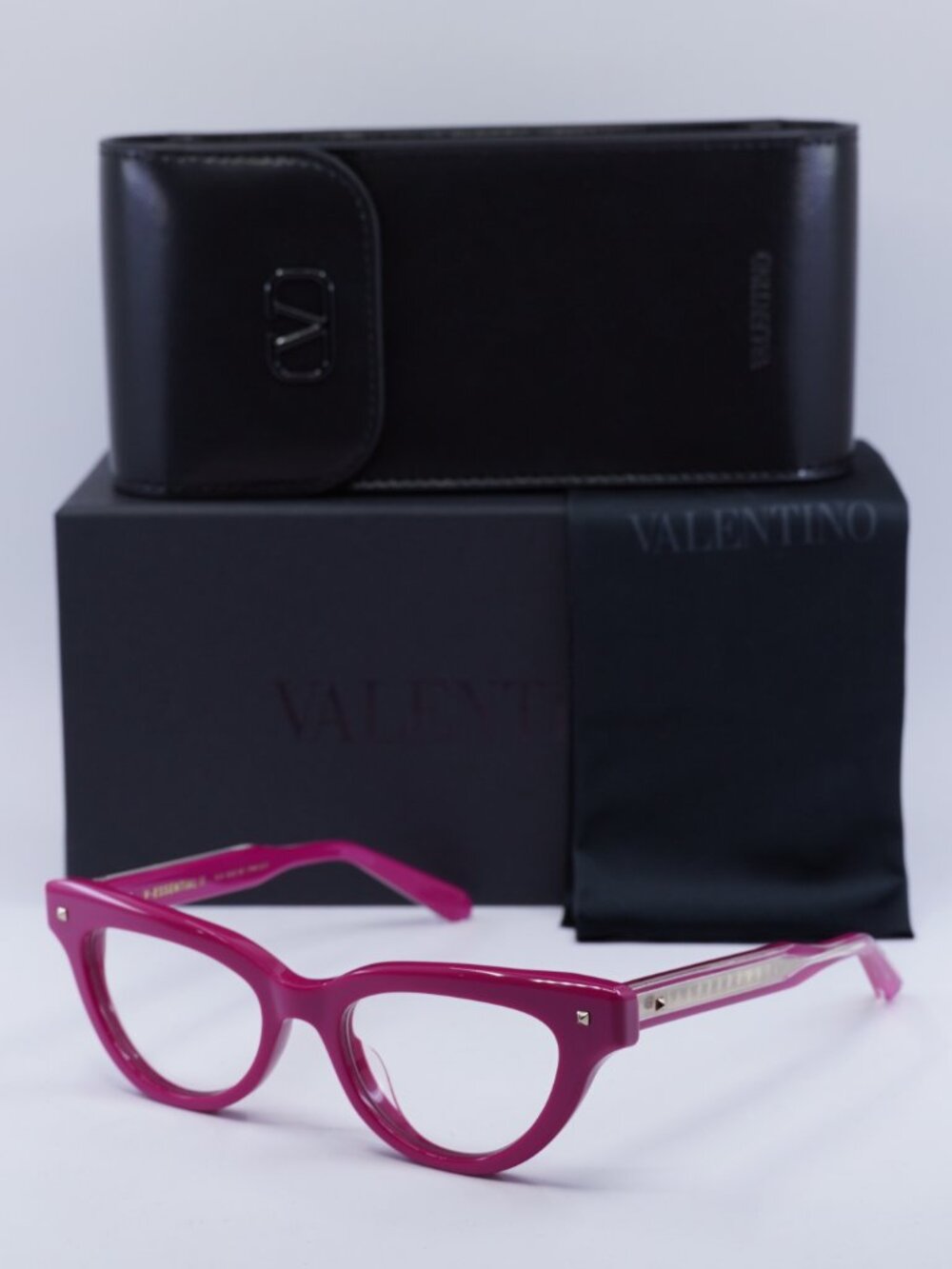 Valentino V-ESSENTIAL II VLX-124C Cat Eye Eyeglasses 50mm - Pink